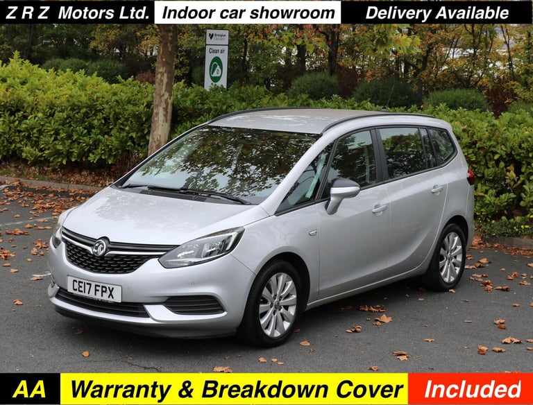 2017 Vauxhall Zafira Tourer 1.4i Turbo Design Euro 6 5dr MPV Petrol Manual