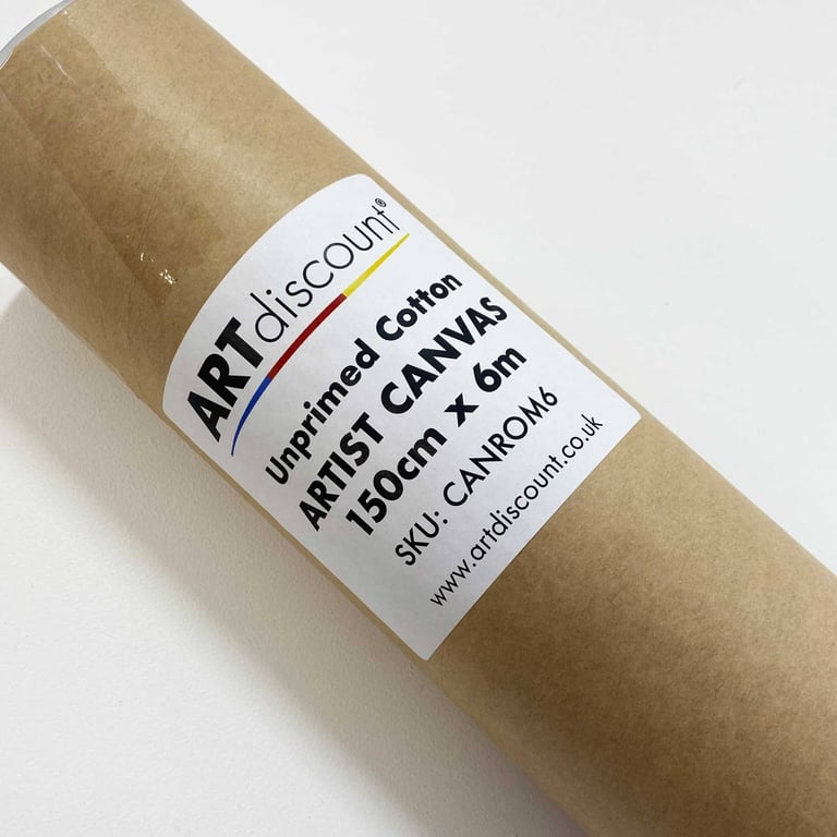 image for Artists Canvas Roll 10oz - 1.5m x 6m UNPRIMED (Worth £50)