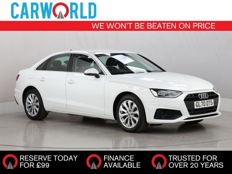 2020 Audi A4 2.0 TFSI 35 Technik Saloon 4dr Petrol Manual Euro 6 (s/s) (150 ps) Saloon Petrol Manual