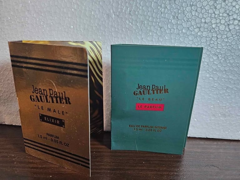 image for 2 x 1.5ml J. P. G. travel, men's samples, parfum