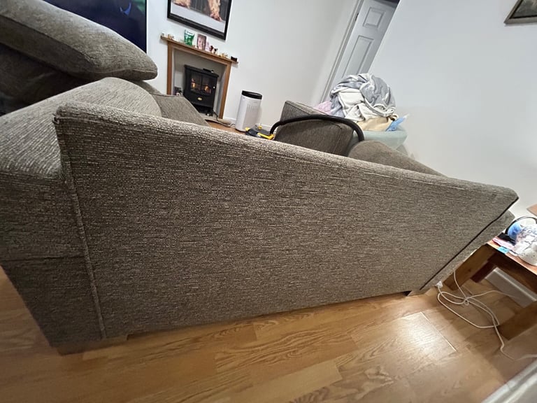 Free to a good home - Ex Arthur Llewellyn Sofa & Foot stool