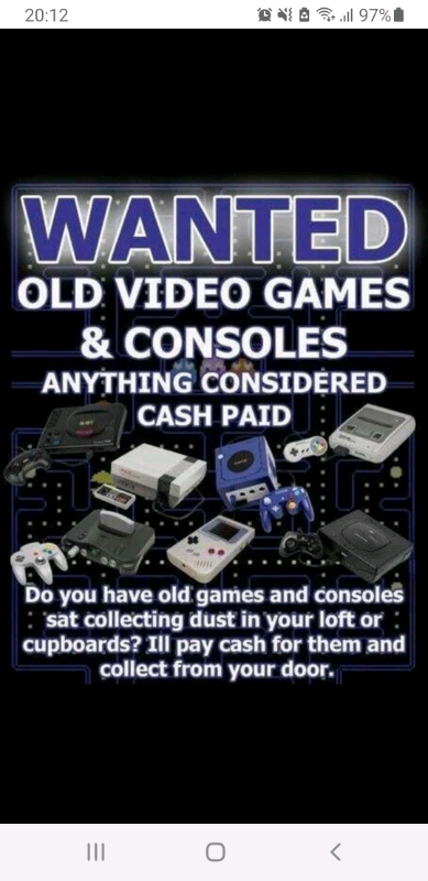 Wanted games consoles and games 