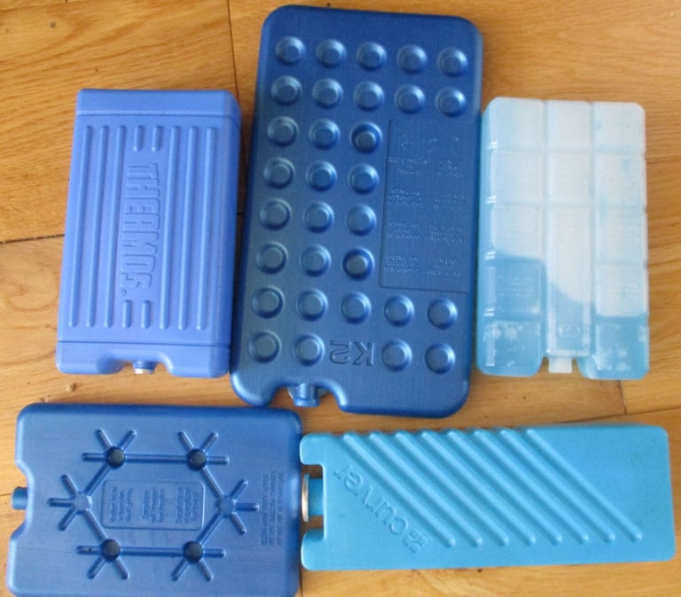 5 Freezer Ice Pack Blocks