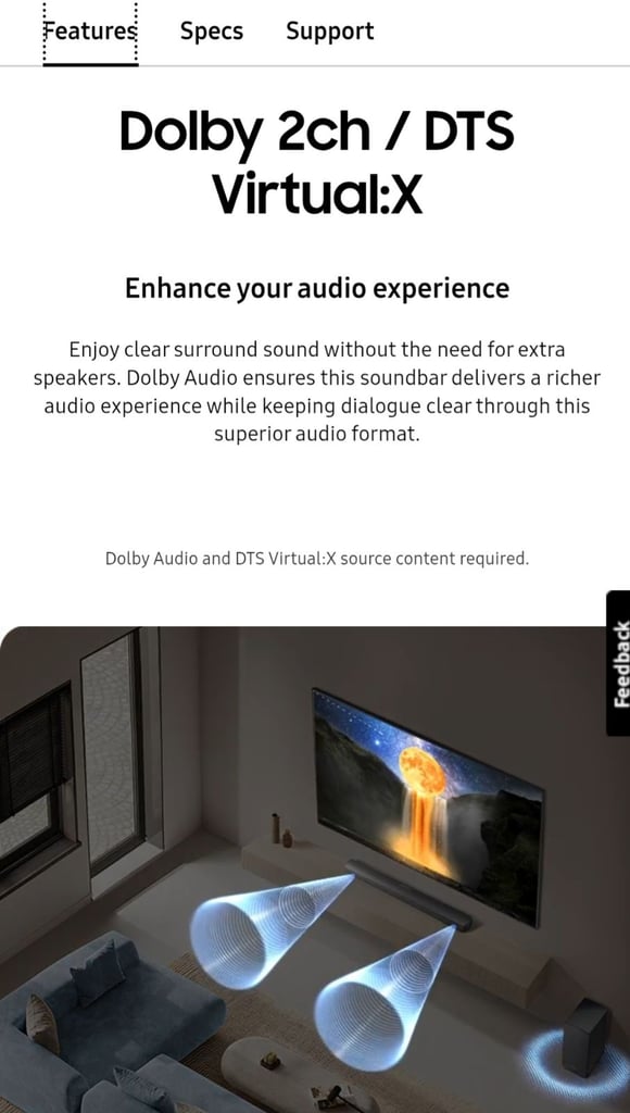 Samsung 450F Soundbar Unboxed Brand New