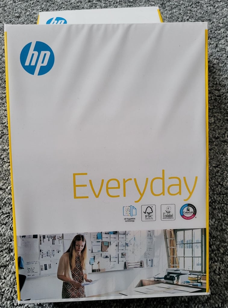 3x HP Everyday A4 Printing Paper - 500 Sheets 