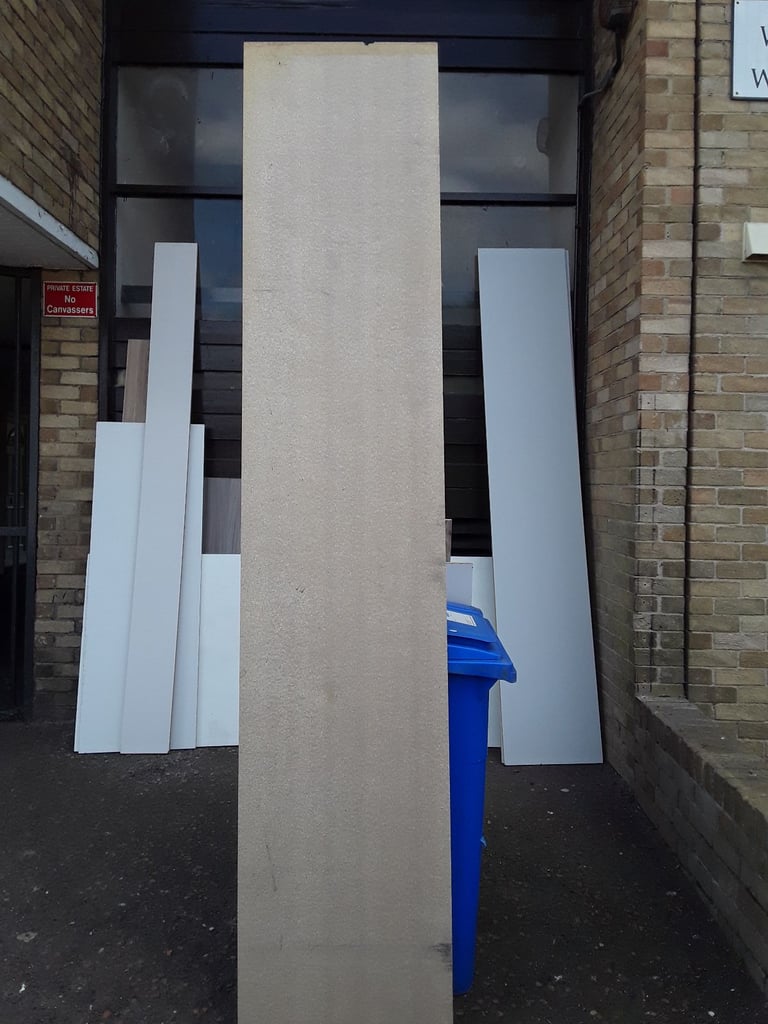 Chipboard sheets 2.4 mts long 600mm 18 mm wide with melimite coating both sides