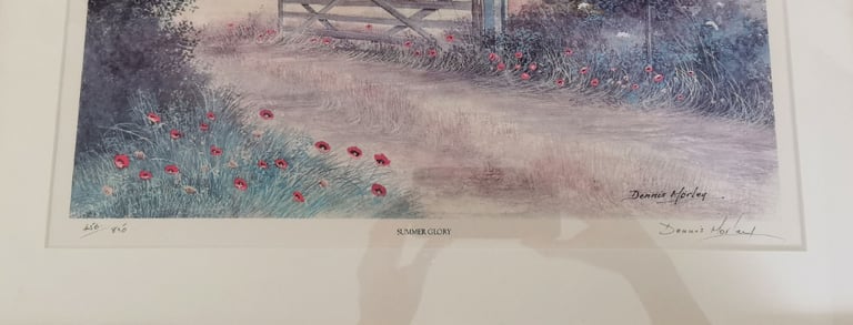 Dennis Morley Summer Glory Watercolour Framed, Signed & Numbered 
