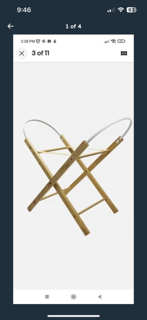Baby cot bed .