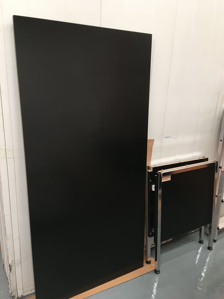 image for Black and chrome Hallways executive desk