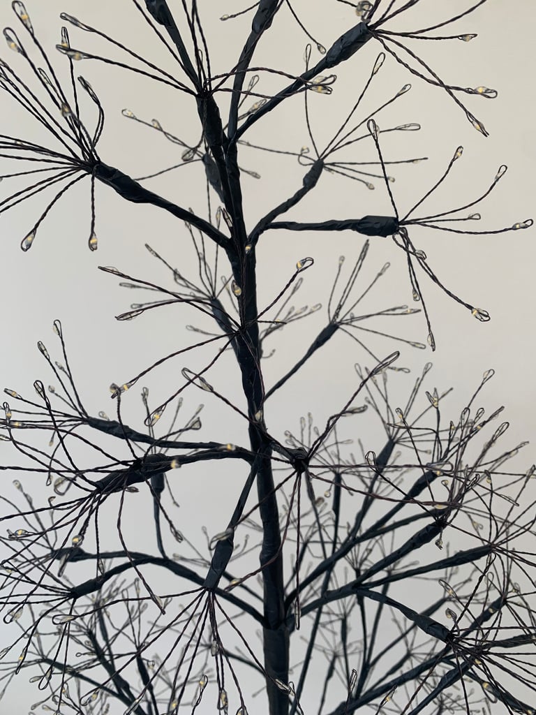 Black twig Christmas pre lit tree. 