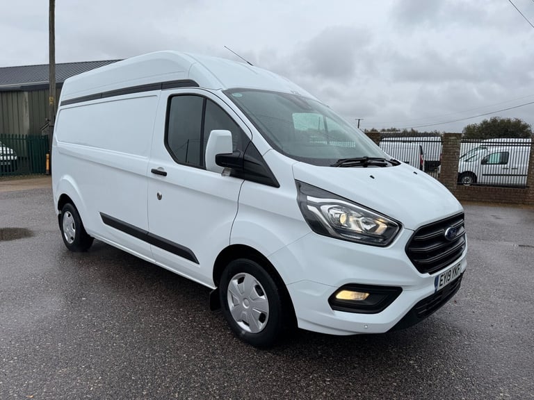 2019 Ford Transit Custom 2.0 EcoBlue 130ps High Roof Trend Van LWB L2 H2 AIR CON FSH 77000 MILES ...