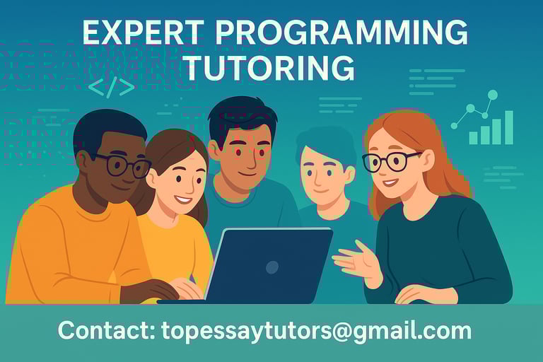 Expert Computer Programming (Coding) Tutoring Tailored to Your Learning Goals