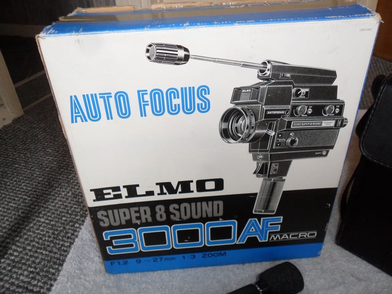ELMO SUPER 8 XL SOUND 3000AF MACRO AUTO FOCUS CINE CAMERA WITH MICROPHONE. - OFFERS CONSIDERED.