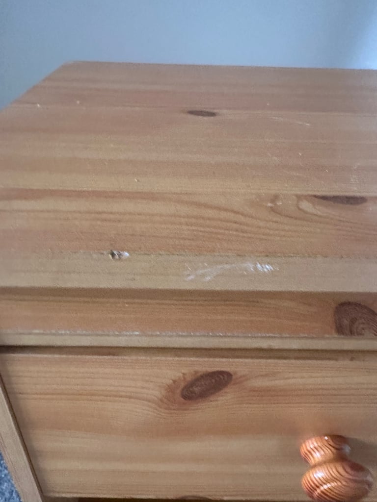 Bedside cabinet on casters 