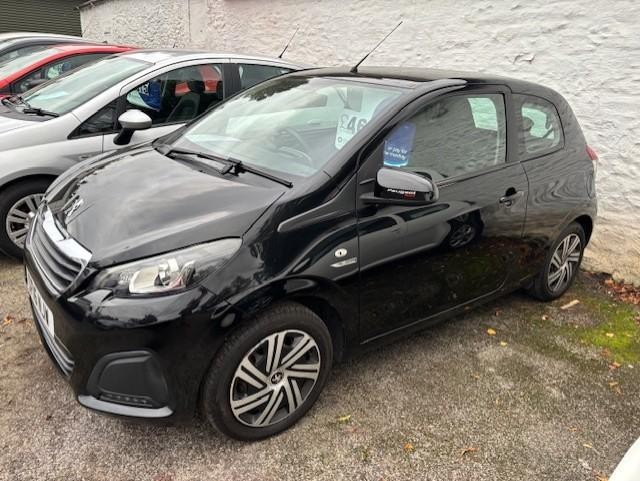 2016 PEUGOT 108 1.0 ACTIVE 3 DOOR HATCH IN BLACK.