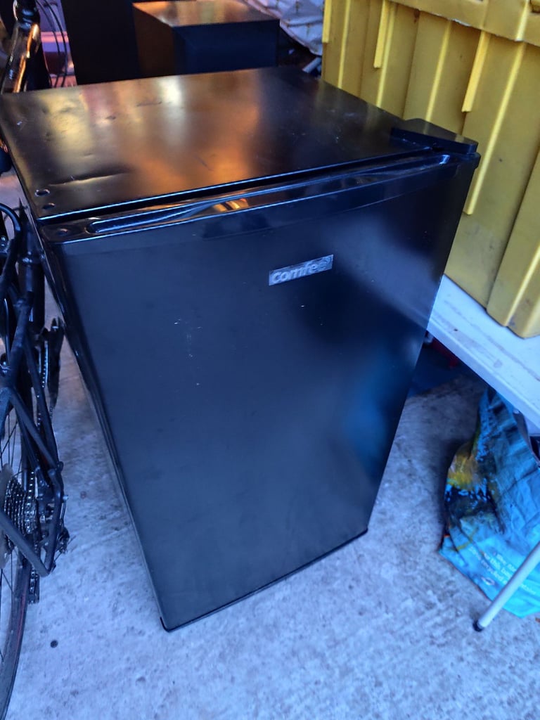 Black under counter fridge 