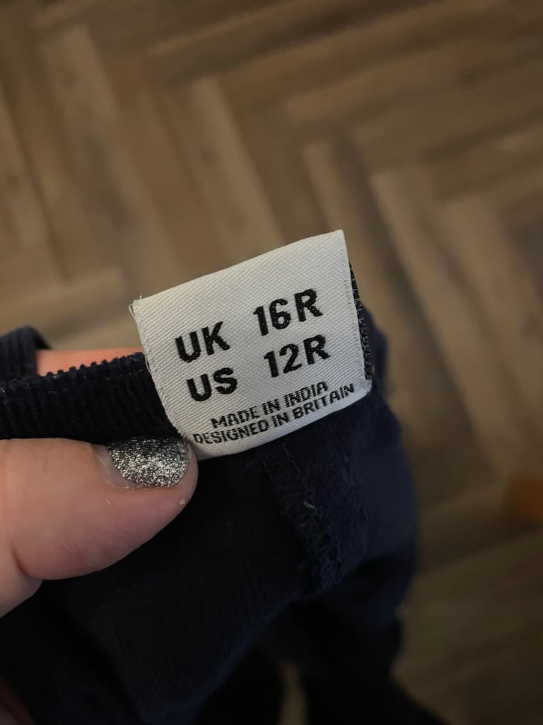 Lucy & Yak navy dungarees 