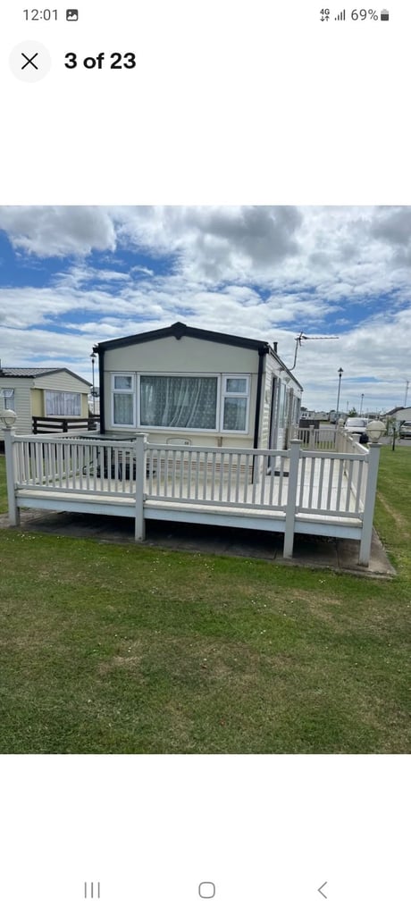 2006 cosalt torino 8 berth 3 bedroom static caravan with decking 