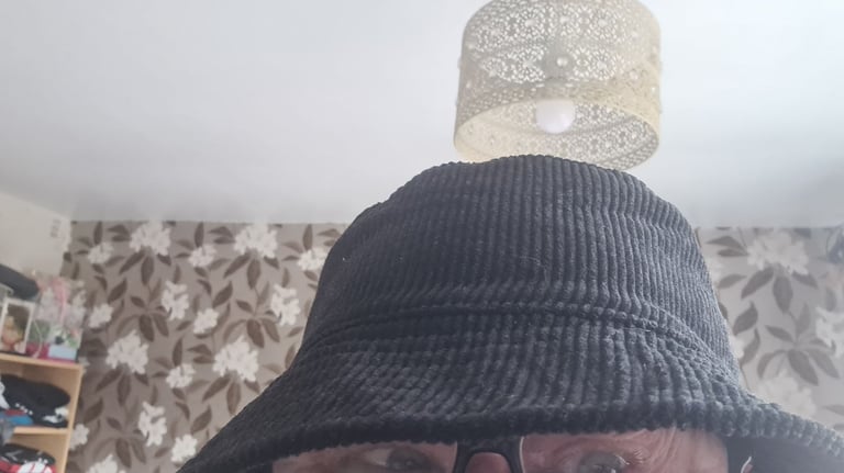 image for Corduroy black bucket hat in excellent condition ukxl. 1st 2c will buy