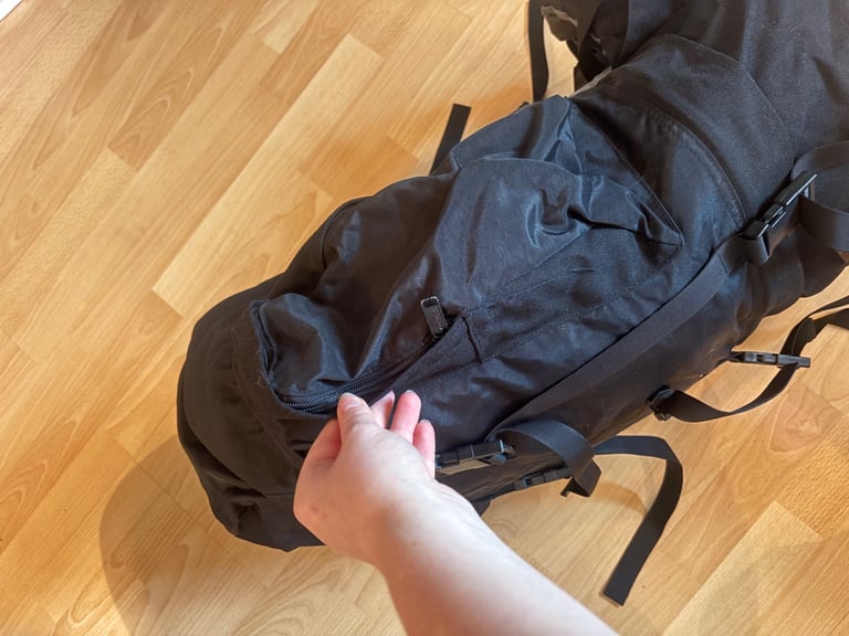 Hiking Backpack Black 60L (ish)