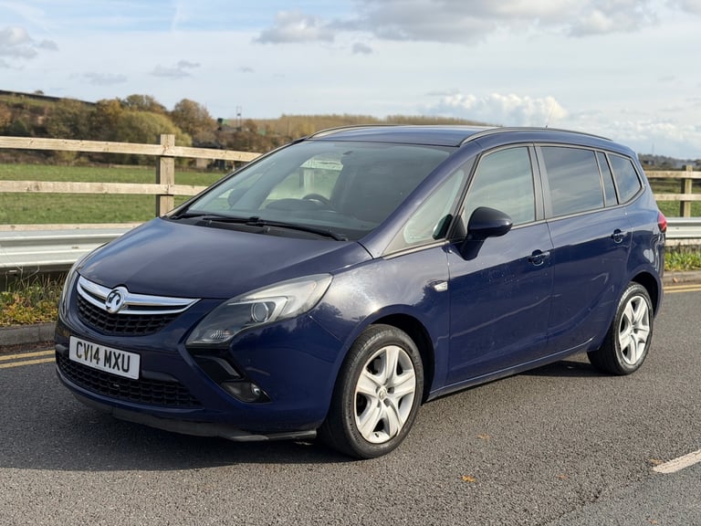 2014 VAUXHALL ZAFIRA TOURER 2.0 CDTI EXCLUSIV AUTOMATIC 7 SEATER BLUE 2 OWNERS