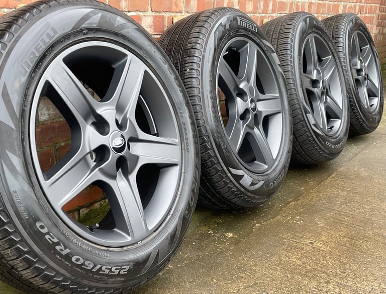 Genuine Land Rover Defender 20” Satin Grey Alloy Wheels L663 5094 Tyre 255/60/20