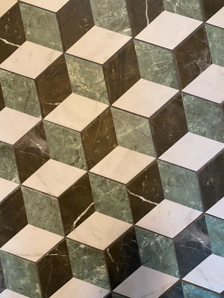 3D effect wall & floor tiles