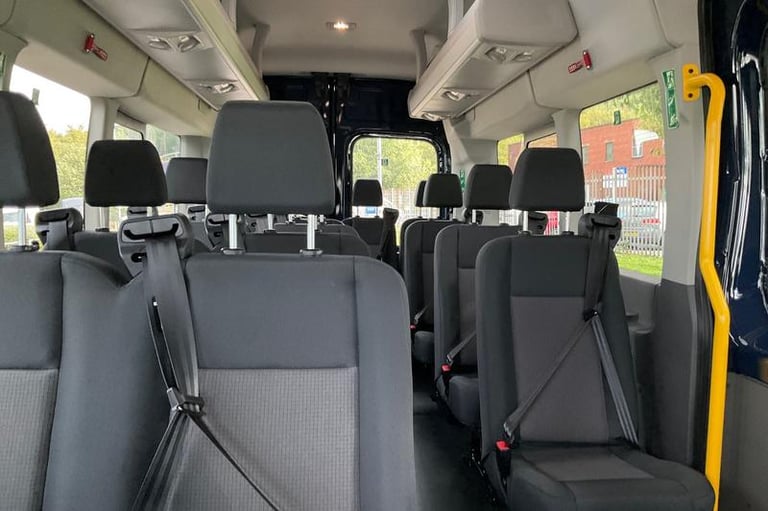 2025 Ford Transit 460 Leader L4 H3 ELWB High Roof 17 Seat Minibus RWD 2.0 EcoBlue 165ps, FRON Min...