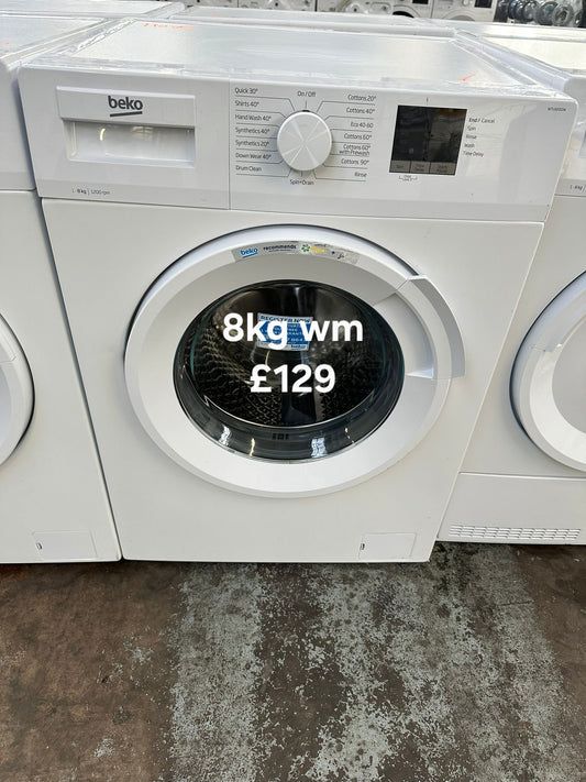 image for Beko 8kg washing machine 🌟 Free Delivery 🌟 120 Days Warranty 🌟 