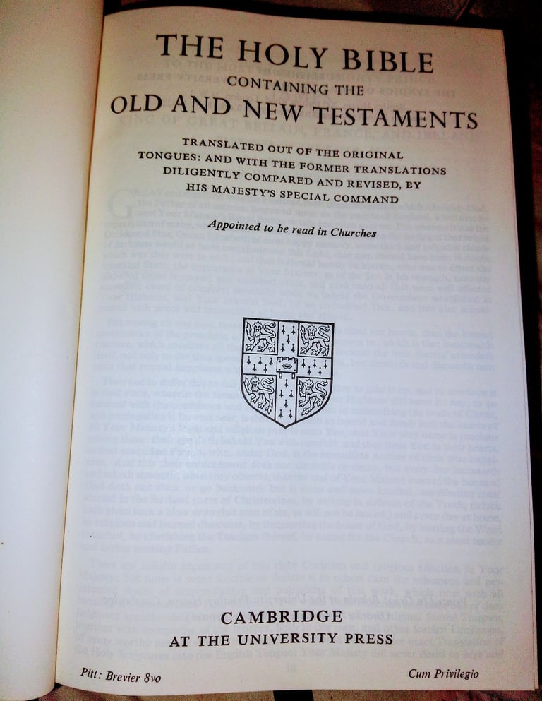 GREAT CONDITION THROUGHOUT & CLEAN 2 BEAUTIFUL LEATHER ANTIQUE BIBLES EASY TO READ AND ENJOY