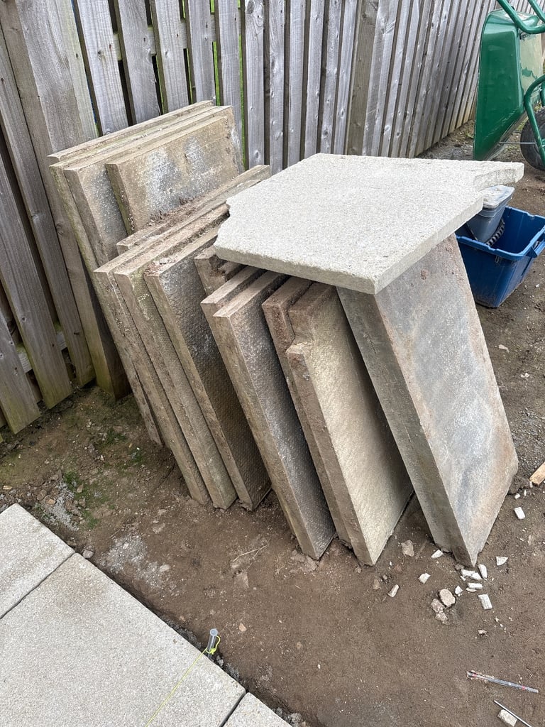 Garden slabs 