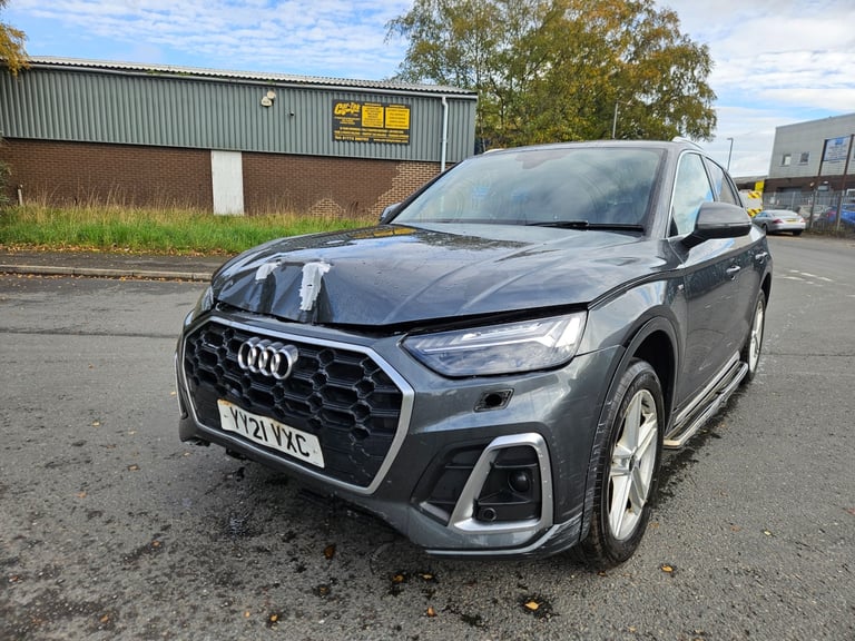2021 21 AUDI Q5 40 TDI Quattro S Line 5dr S Tronic Damaged Salvage