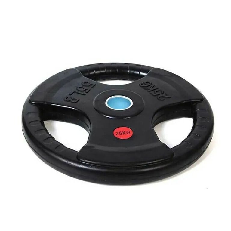 5kg x 2 Tri-Grip Olympic 2inch Weight Plates Rubber Coated