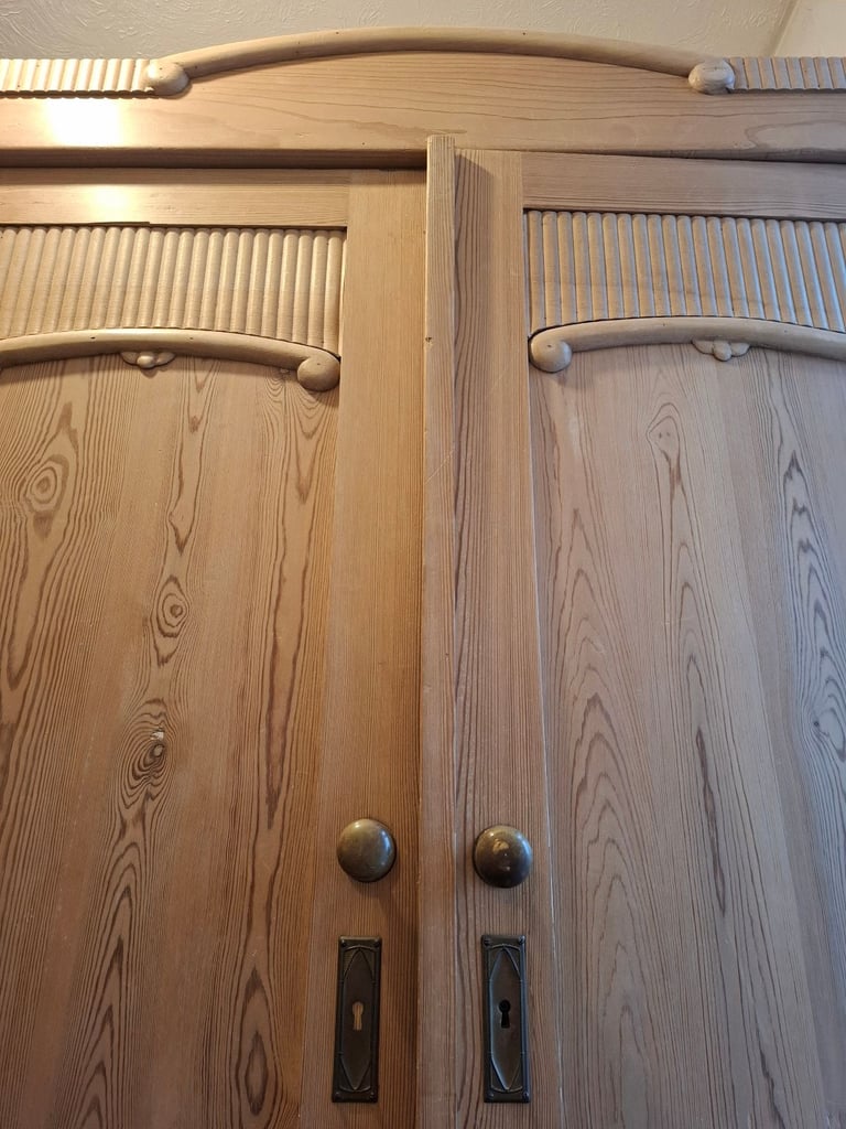 Antique Flat packed Sweedish Pine Wardrobe
