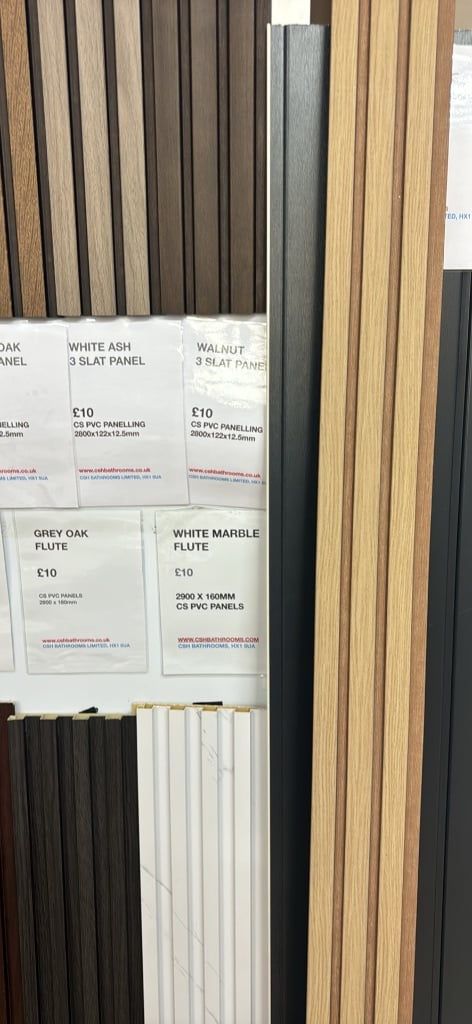 PVC Cladding 2950x250x8mm, wall & ceiling wetwall bathrooms cladding