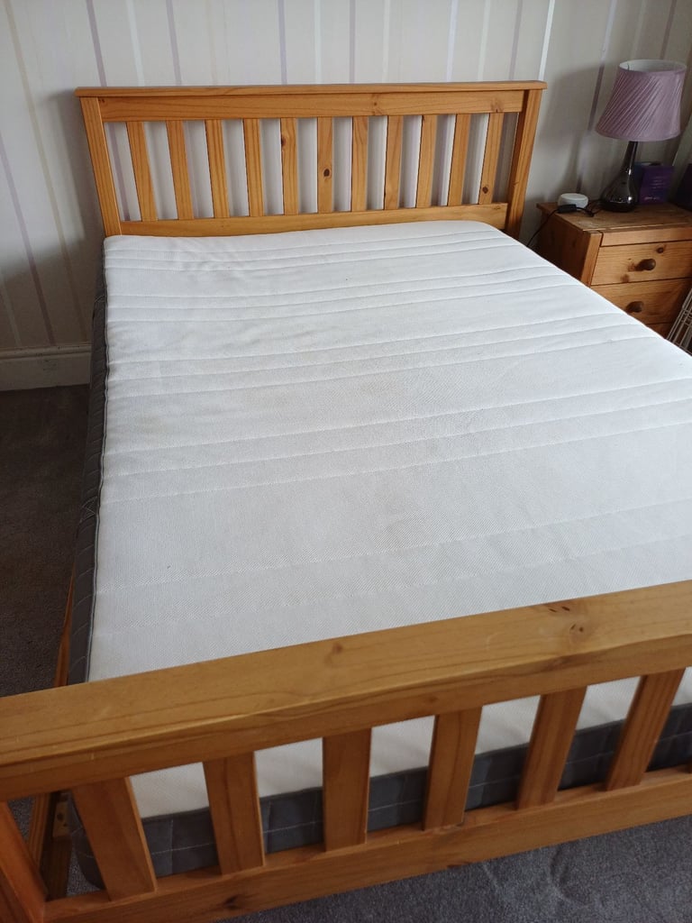 Double bed and mattress 