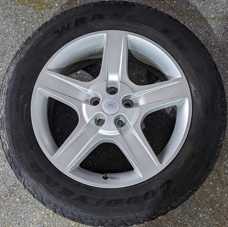 20" GENUINE OEM LAND ROVER DEFENDER 5094 WHEELS & GOODYEAR TYRES