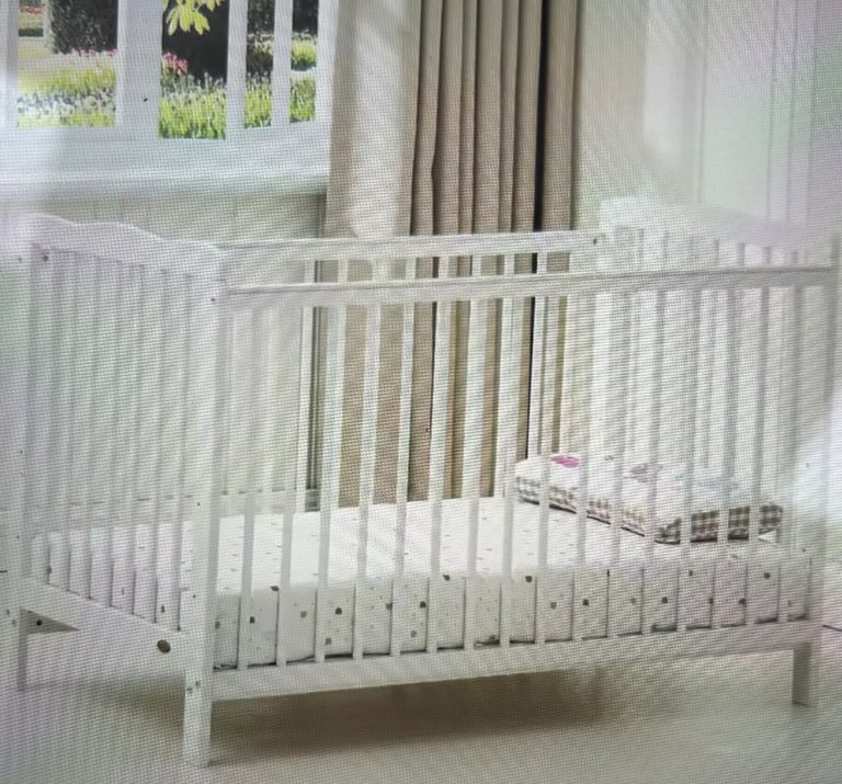As New Brooklyn white cot includes mattress. 