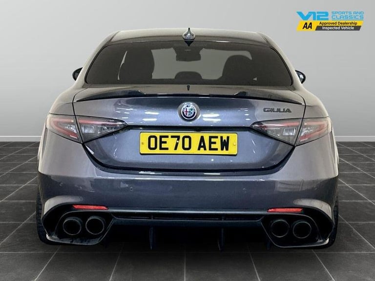 2020 Alfa Romeo Giulia 2.9 V6 Bi-Turbo Quadrifoglio Auto Euro 6 (s/s) 4dr Automatic Saloon Petrol...