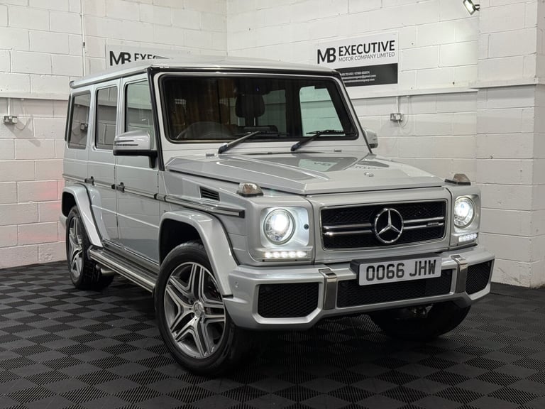 2016 66 MERCEDES BENZ G63 AMG 5.5 V8 BI-TURBO 544 BHP 4WD SUV SILVER EURO 6