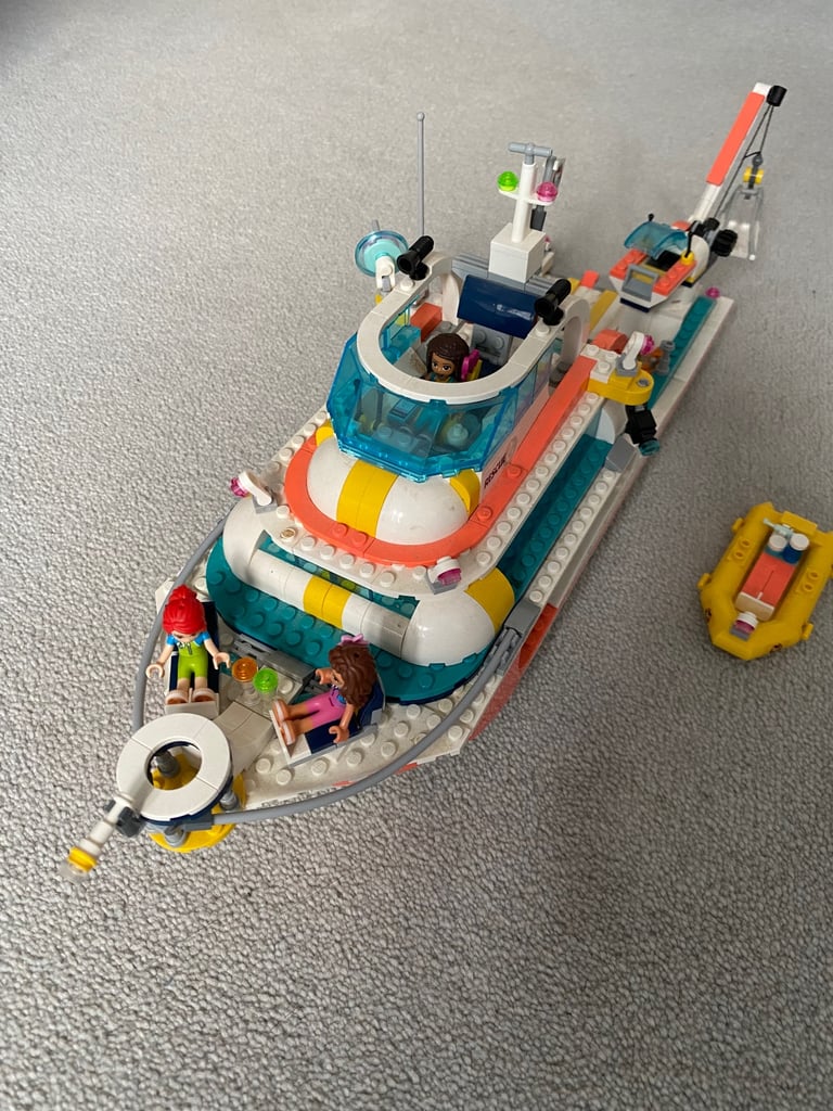 LEGO Friends Rescue Mission Boat 41381 complete, re-bagged, boxed & instructions