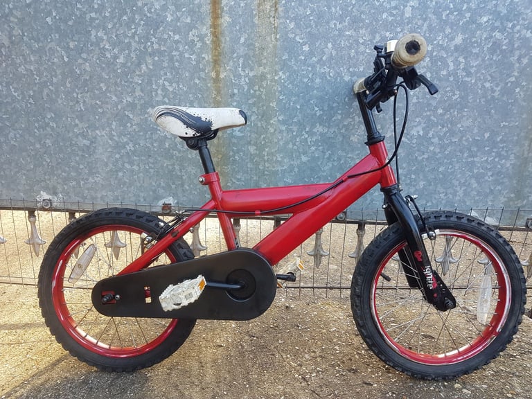 image for HUFFY IGNITE(RED/BLACK)16 INCH CHILDS BIKE,FULL FIT CHAIN GAURD