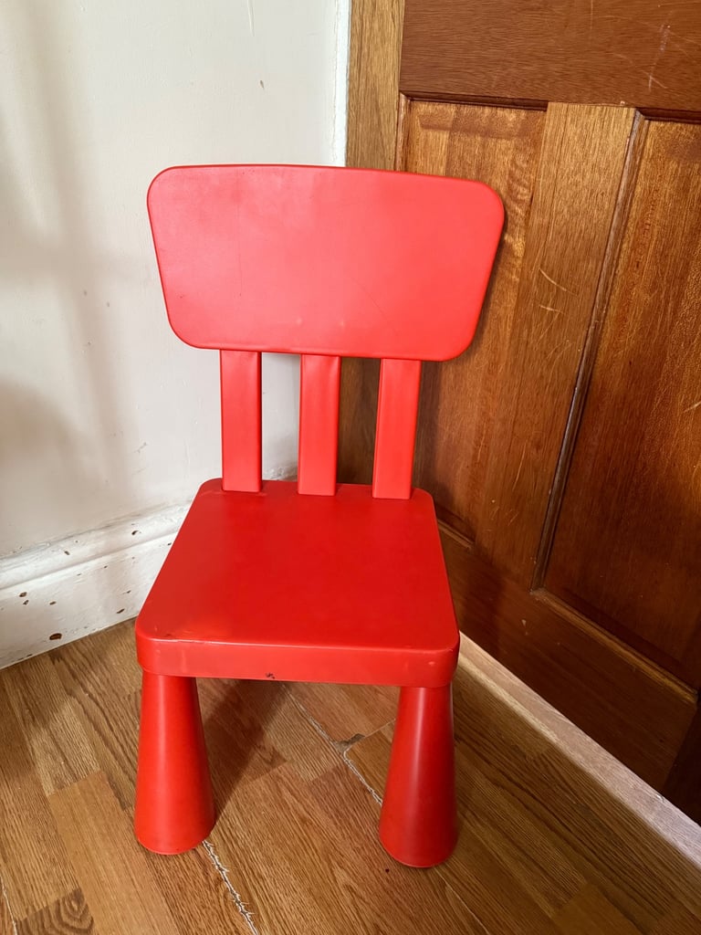 image for Red Ikea children’s chair 