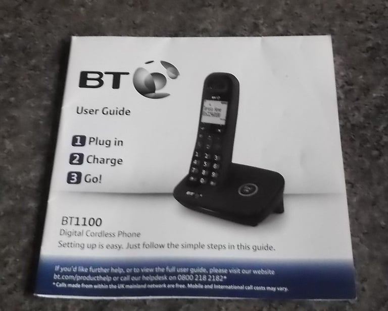 BT BT1100 CORDLESS PHONE 