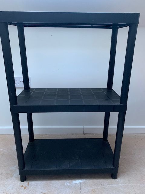 image for Lightweight plastic shelf unit for sale