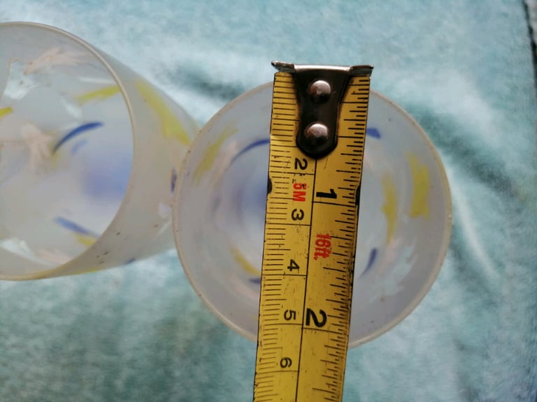 Tall frosted glasses