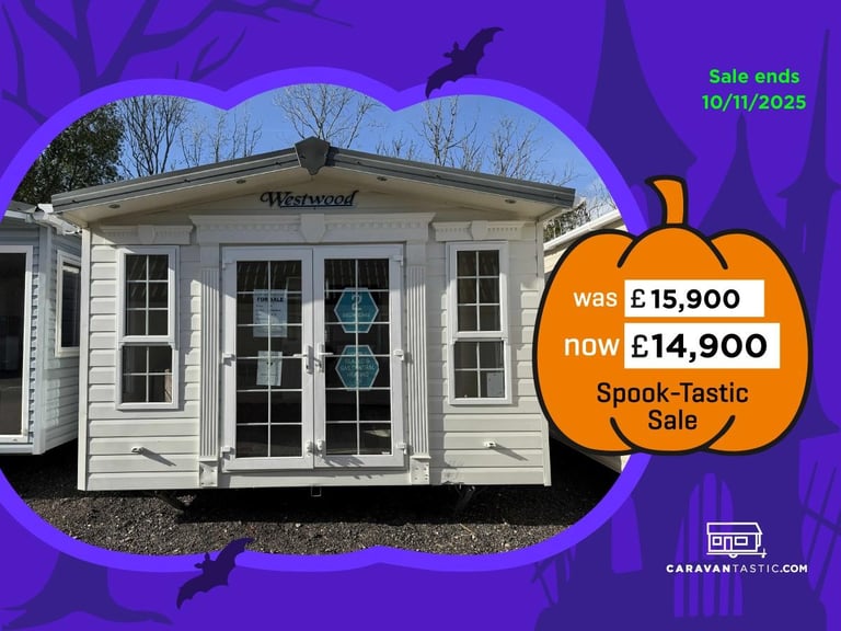 2 Bed Static Caravan - DG, CH, Patio Doors - Offsite - Private Land, Self Build