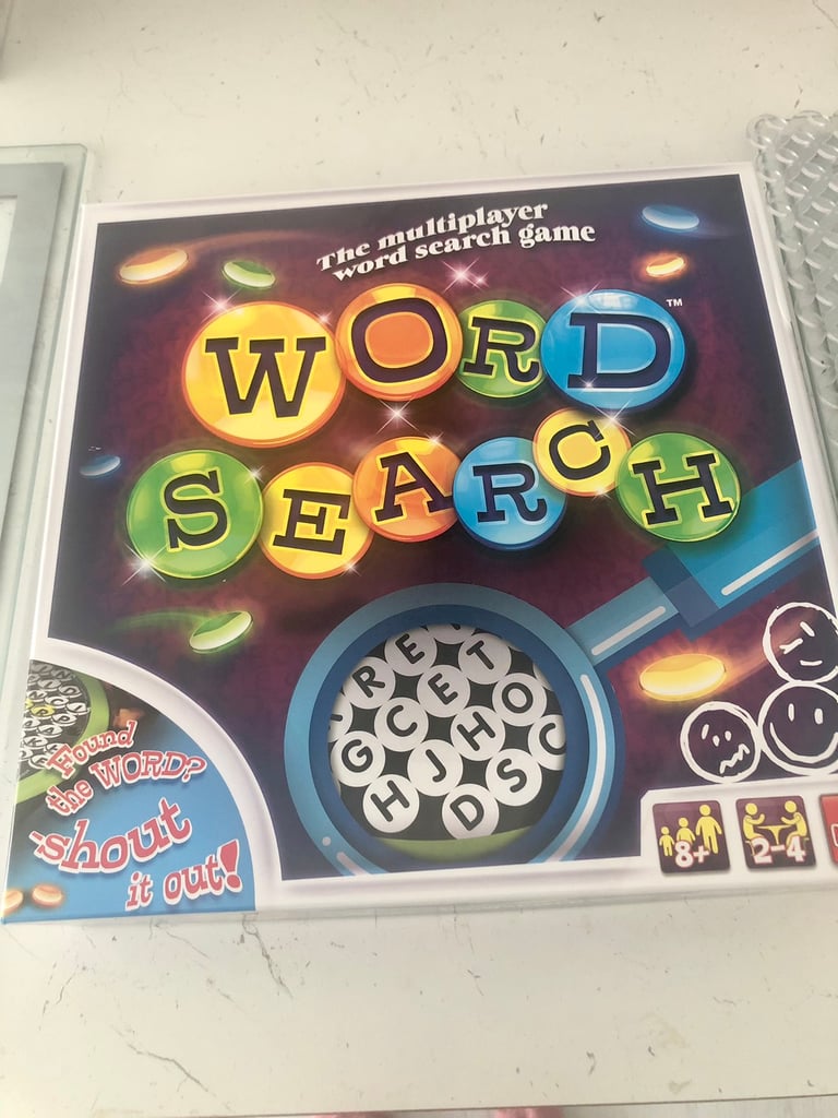Word search family board game from age 8+