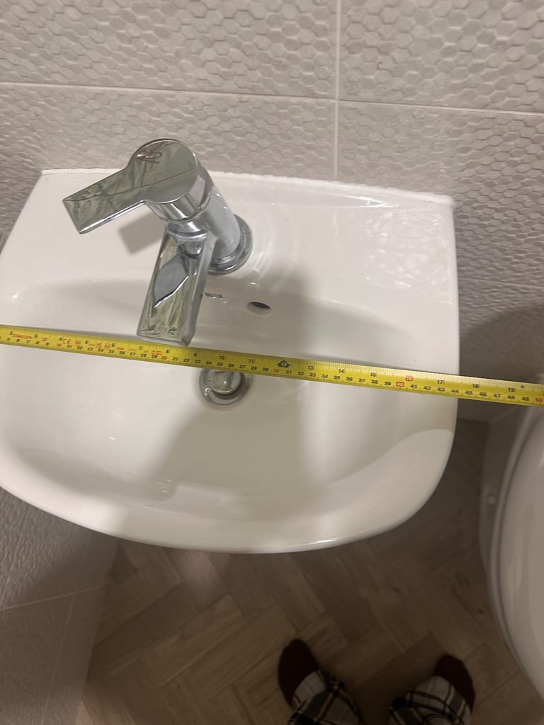 Roca cloakroom Basin and pedestal