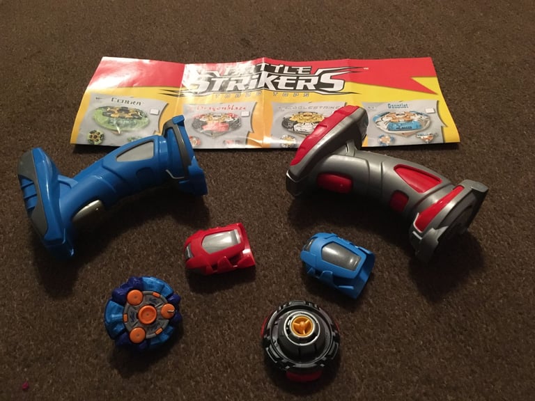 image for 2 Battle Strikers Turbo Tops, launchers and controllers